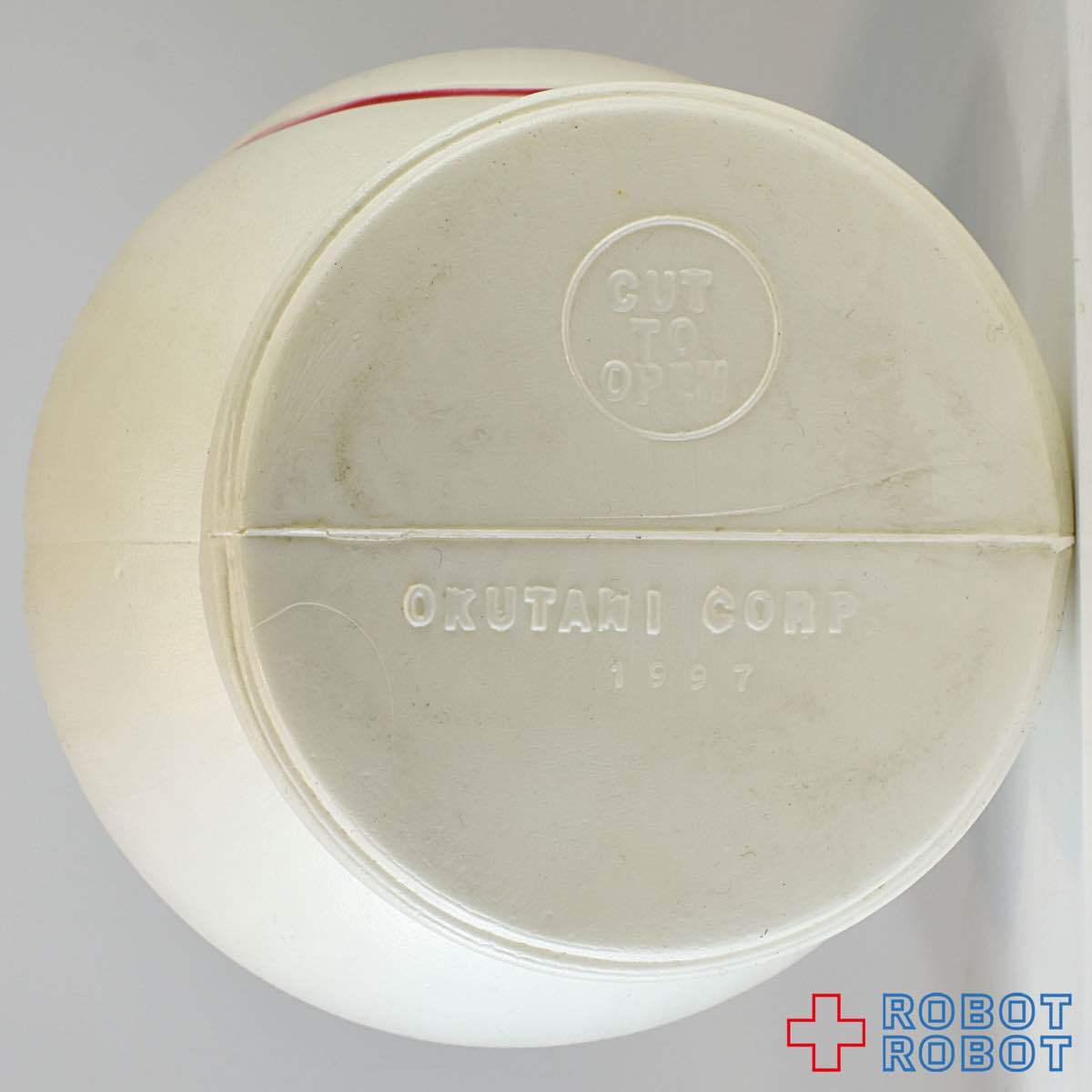 スマイリーフェイス プラスチック貯金箱 白 | ROBOTROBOT