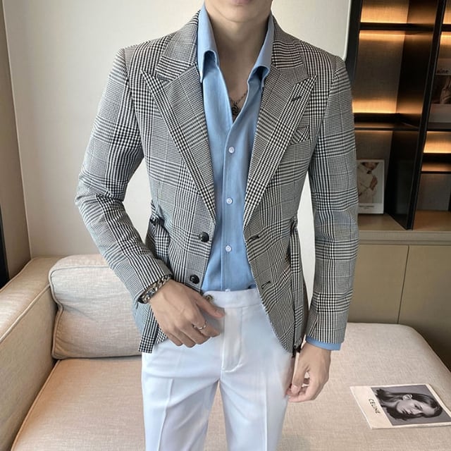 Celine 千鳥柄コートメンズ