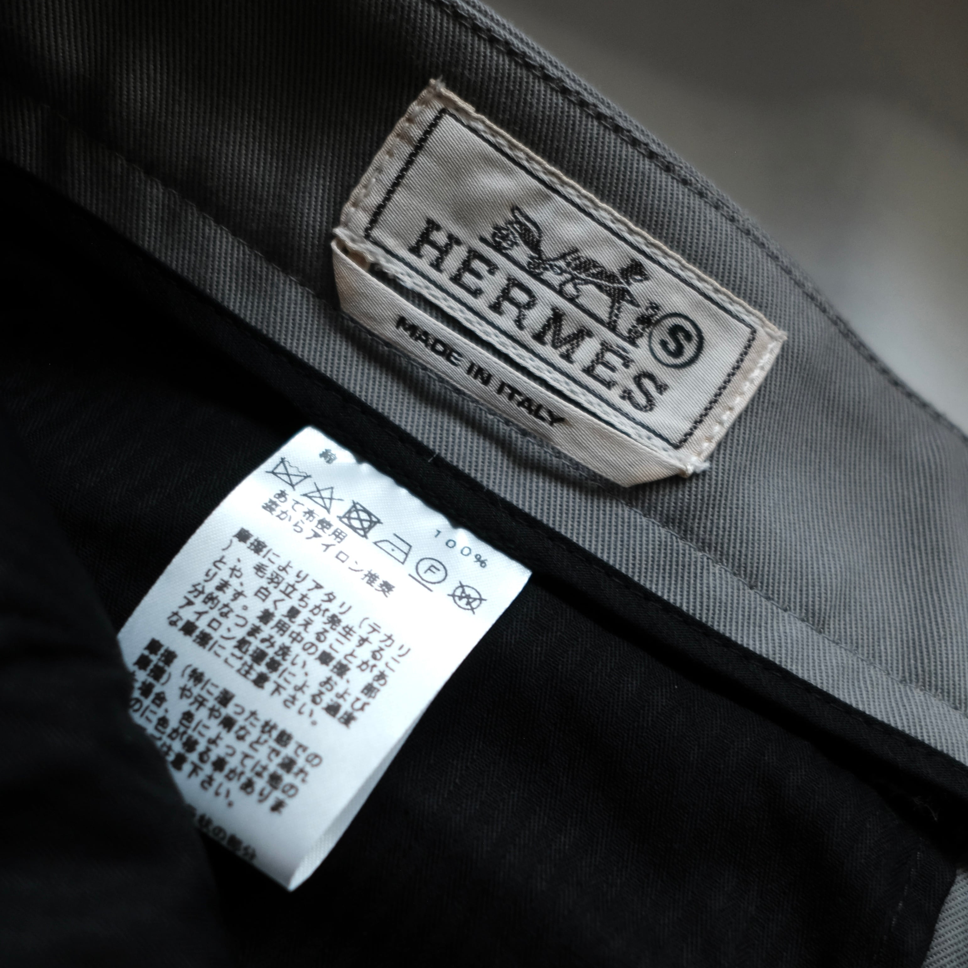HERMES COTTON TWILL SLACKS 未使用品 | safarionline