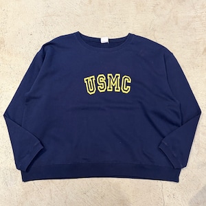 2000s HANES SWEAT SHIRT USMC NAVY