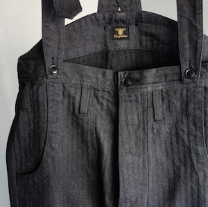 classic germanwork overalls / grey herringbone