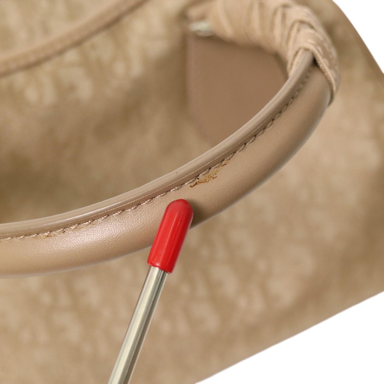 【最終処分SALE】  DIORディオール  トロッターキャンバス ハンドバッグ ベージュ A-7785