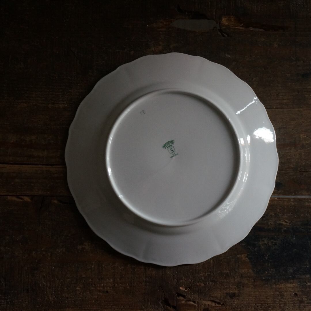 古いフランスの陶器皿