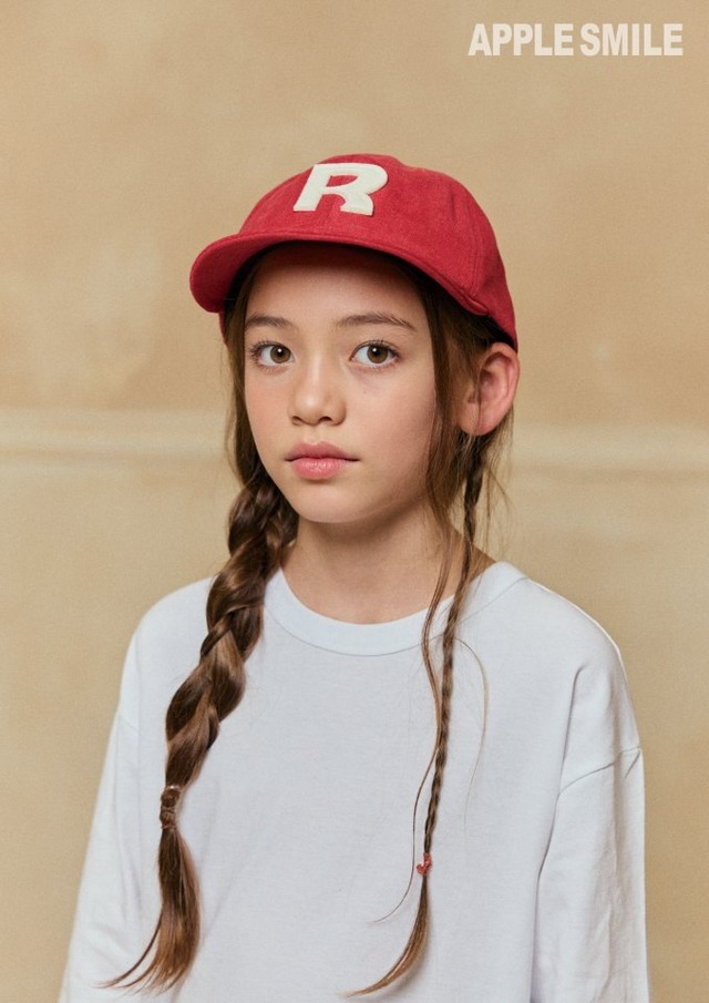 ★即納 ボールCAP 【apple smile】red