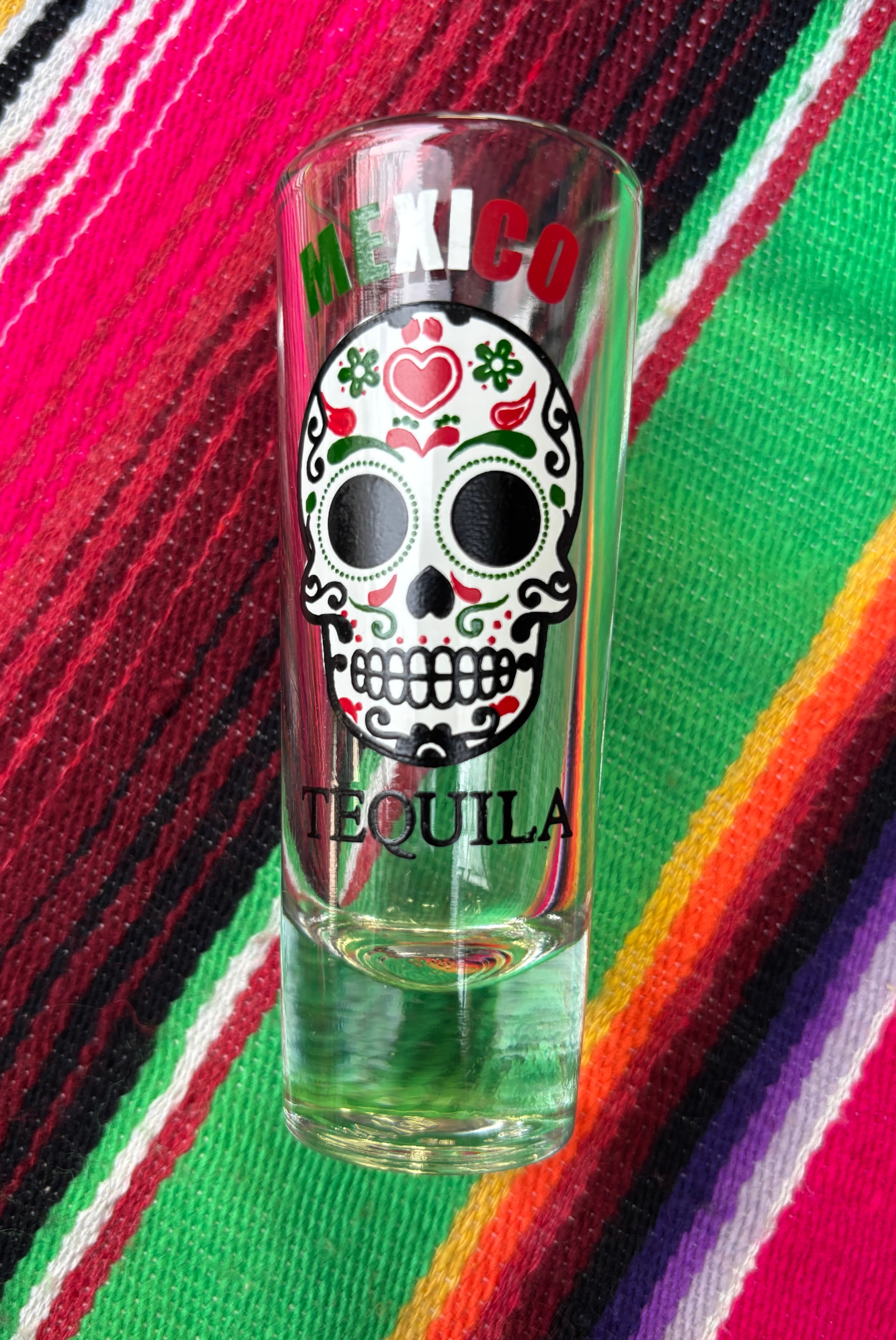 ショットグラス【メキシコ雑貨】（カラベラ／TEQUILA） | いたプロ