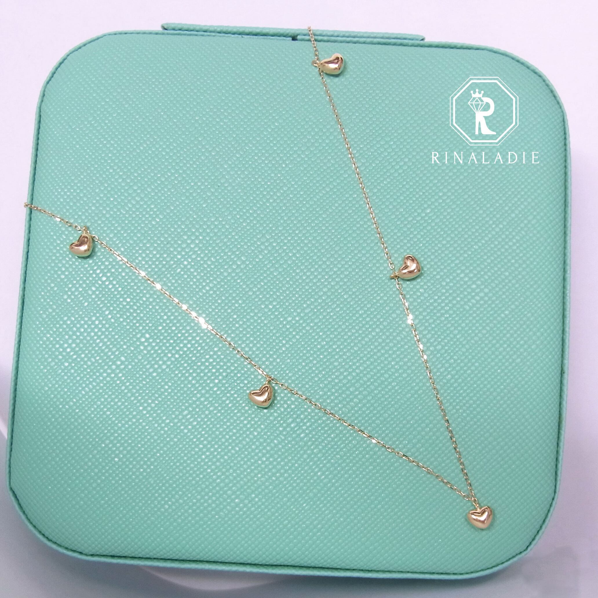 華奢K18恋するハートシリーズ♡【5粒BABYミニミニハート  