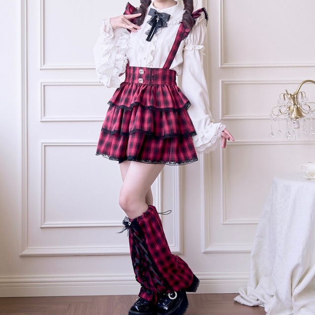 アイドル衣装 ライブ レッグカバー チェック柄 地下アイドル グループ衣装 コンカフェキャスト