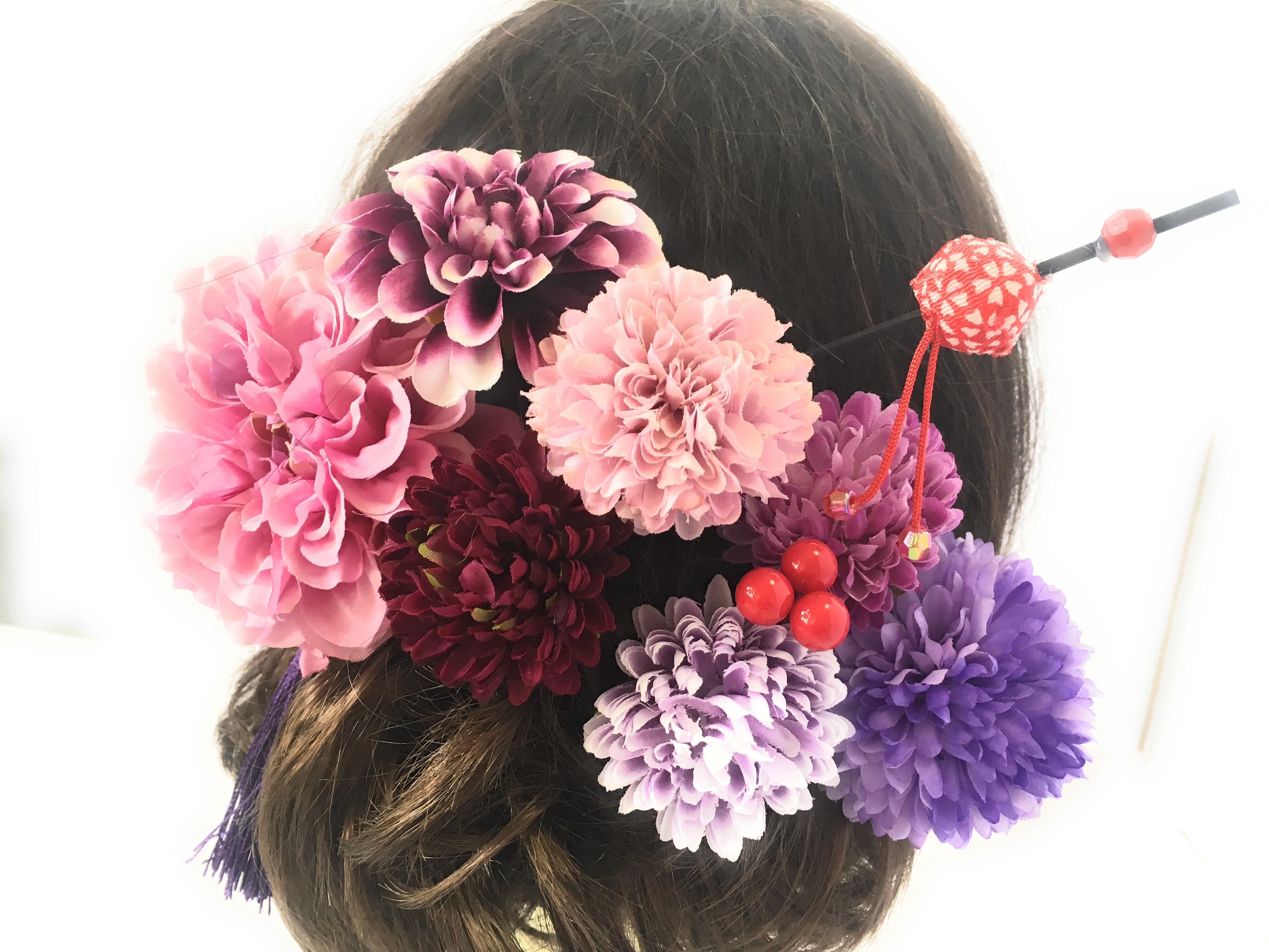 プチ花魁10点セット髪飾り | フラワーハーモニー