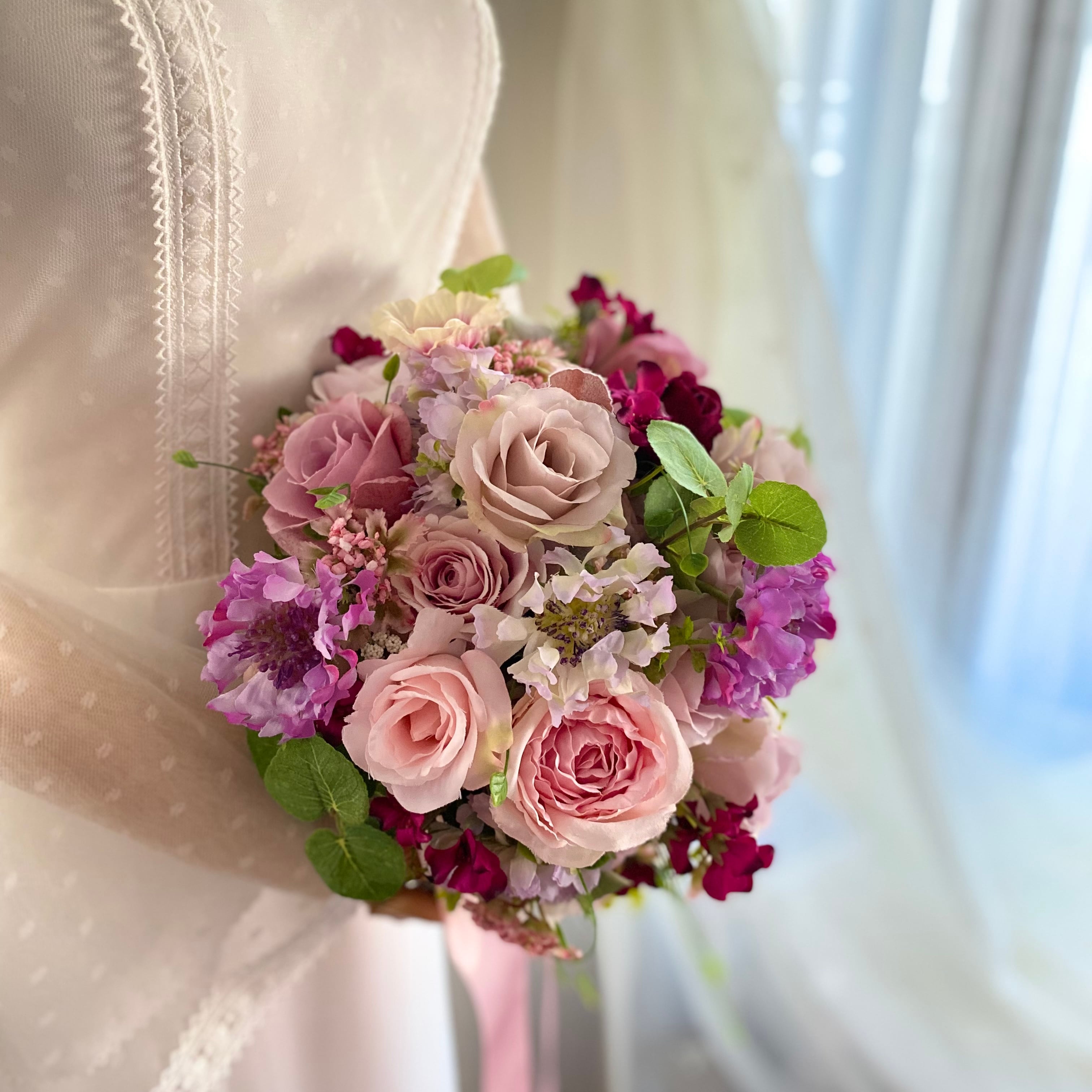 薔薇のナチュラルブーケ＆ブートニア ウェディングブーケ | cocofleur