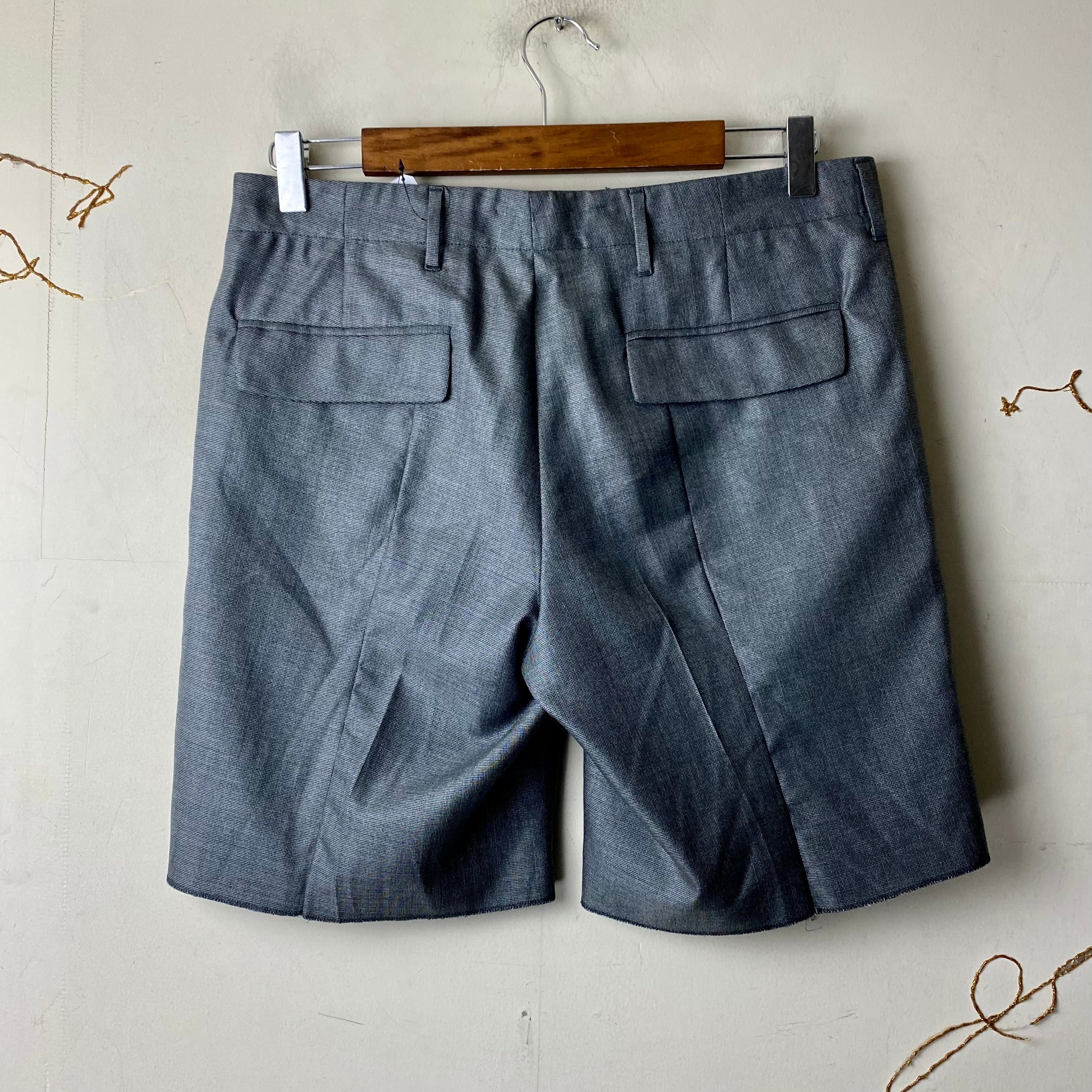 PRADA gray slacks shorts | NOIR ONLINE