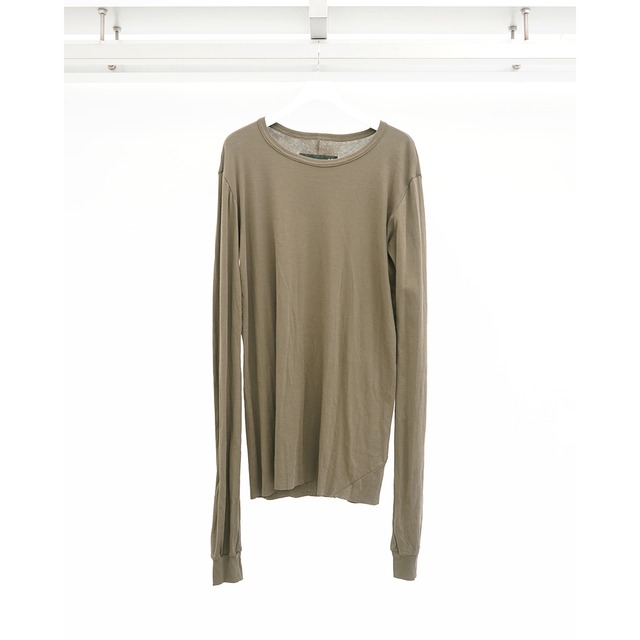 [A.F ARTEFACT] (エーエフアーティファクト) ag-13082 Gauze Jersey Long Sleeve (Khaki)