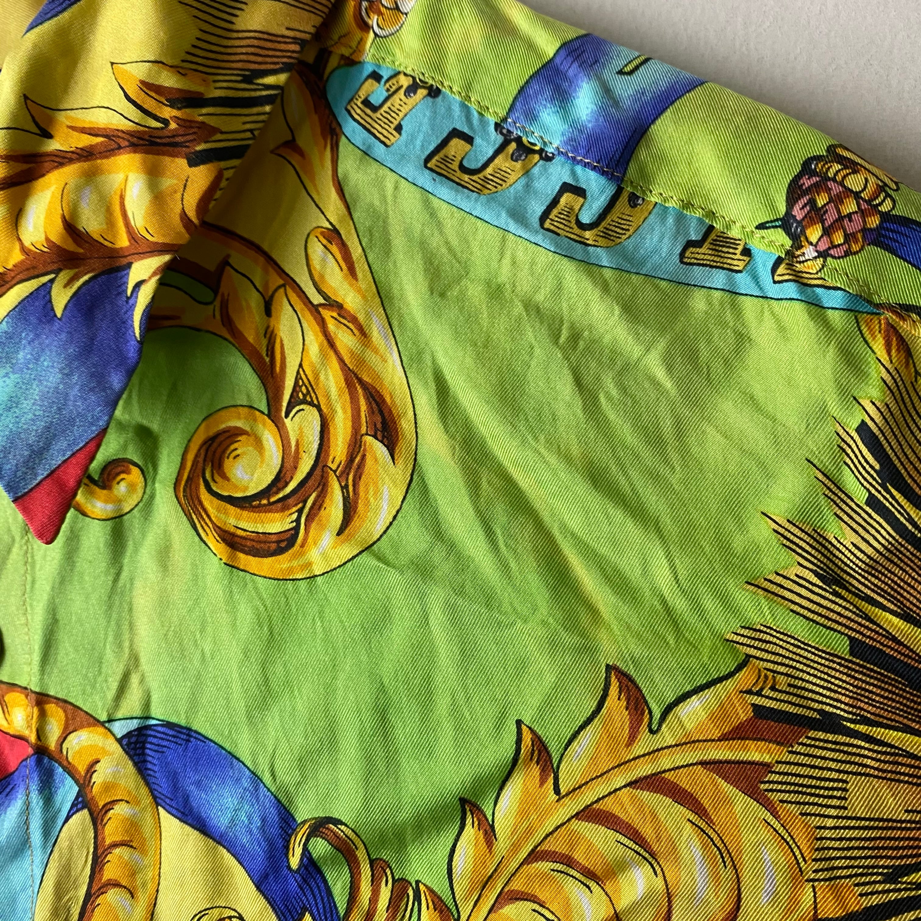 old YOSHIYUKI KONISHI baroque pattern silk shirt | NOIR ONLINE