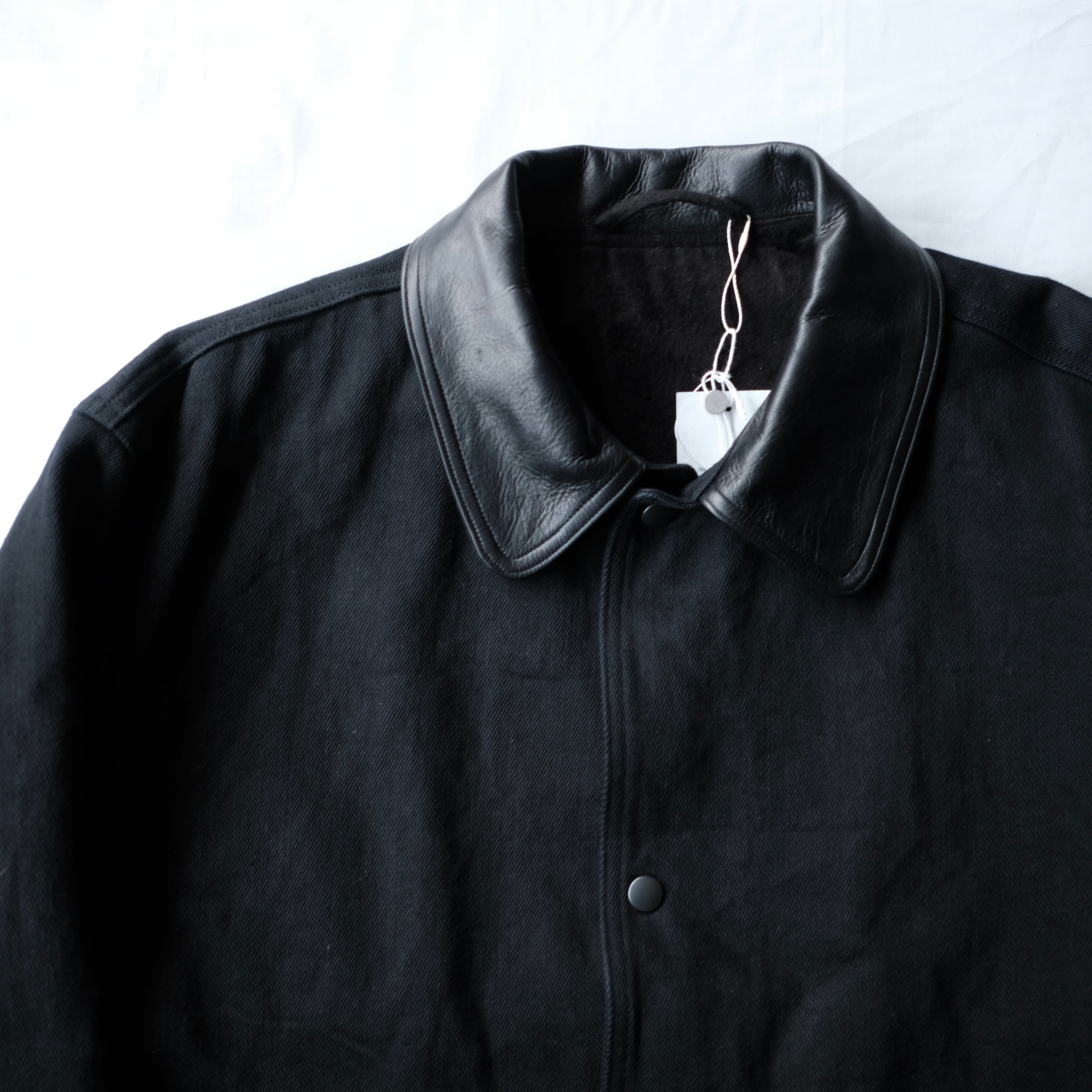 COMOLI 25AW DENIM LEATHER WORK JACKET | safarionline