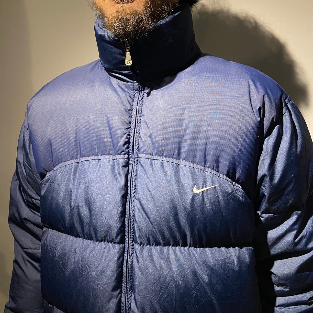 NIKE ナイキ ダウンジャケット メンズXL 古着 スウッシュ 00s  