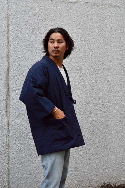 ZANTER 6771 REVERSIBLE DOWN HANTEN Made in Japan Down 90/10 800FILL ザンター 半纏 ハンテンダウン リバーシブル NAVY