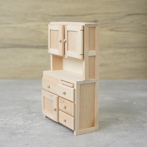 020-30019　ミニチュア家具　cabinet&shelf　食器棚　High2