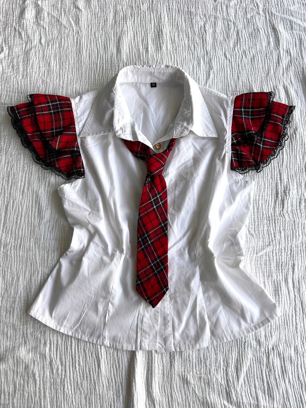 "00s Brand" Gothic School Shirts with Tie