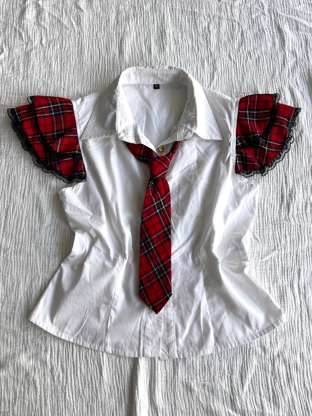 "00s Brand" Gothic School Shirts with Tie