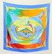 未使用品　HERMES エルメス　カレ90　Smiles in Third millenary　三千年紀の微笑　シルクスカーフ　大判ショール　青 23-1156