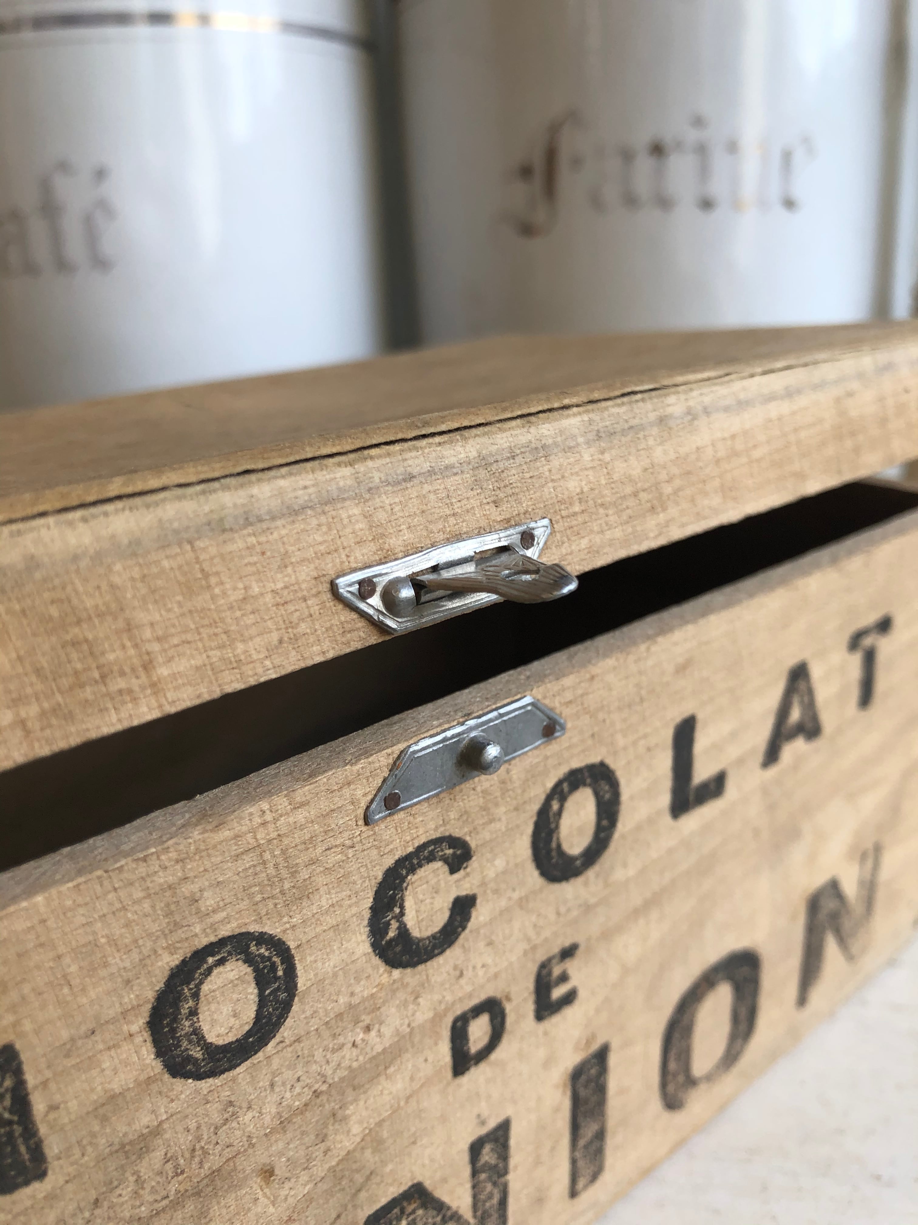 フランス アンティーク 木箱 vintage ブロカント 1880年 襤褸 フランス