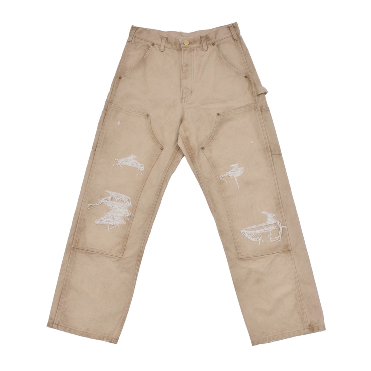 【KAMIYA】BORO Duck Painter Pants - 1
