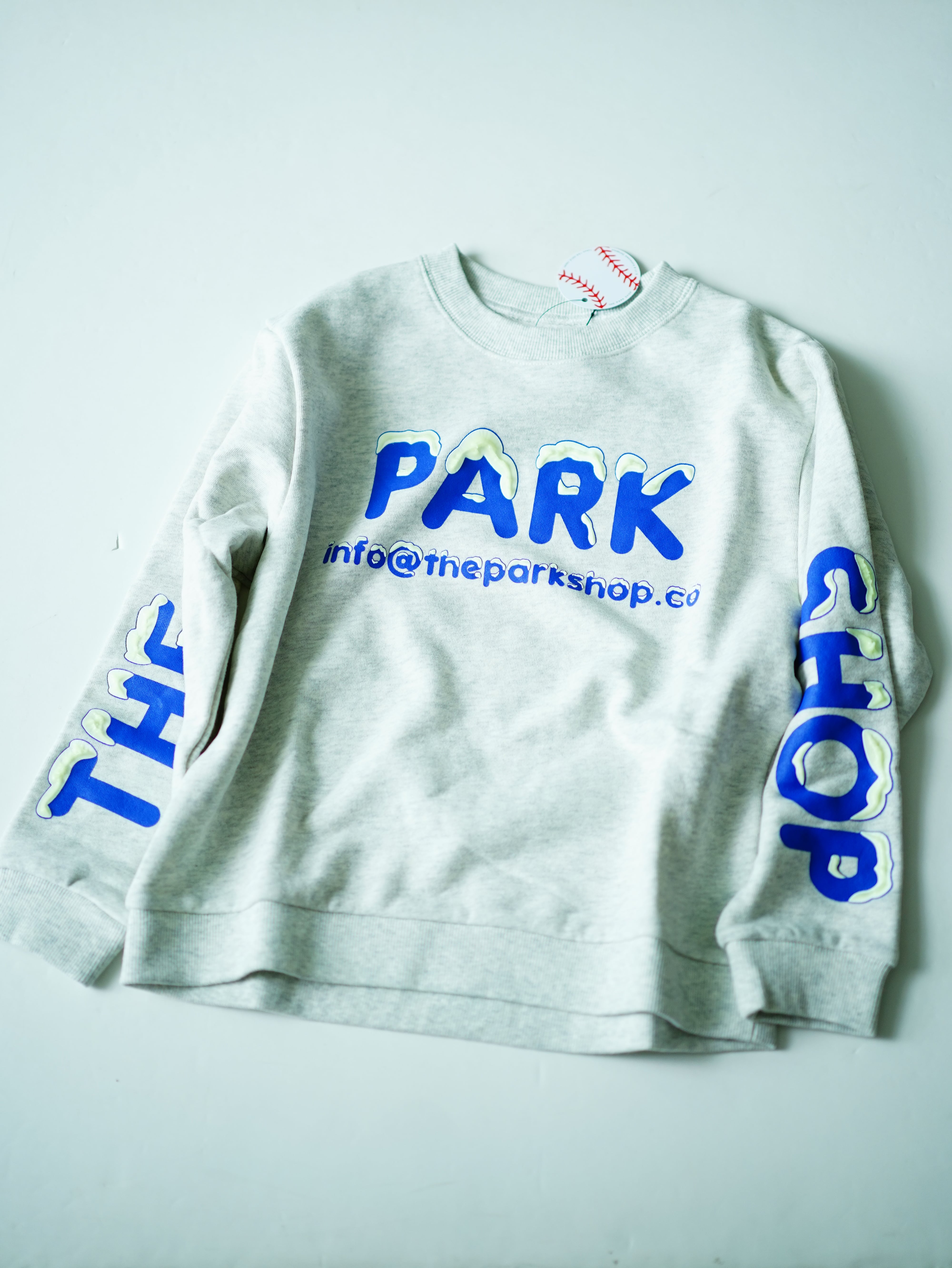 〈 THE PARK SHOP 25AW 〉 3D SNOW CREW(TPS-876) / WHITE