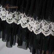 社交ダンス 衣装 スタンダード スカート レッスンウェア 練習着 maymay 白 黒 ブラック系 ホワイト系 花柄 レース 上品 シック かわいい ブラック ホワイト かわいいデザイン エレガント フレアスカート ダンスウェア ロングスカート ストレッチ ウエストゴム仕様 フォーマル ダンスレッスン 大人用 おしゃれ クリエイティブ レディース スタイル