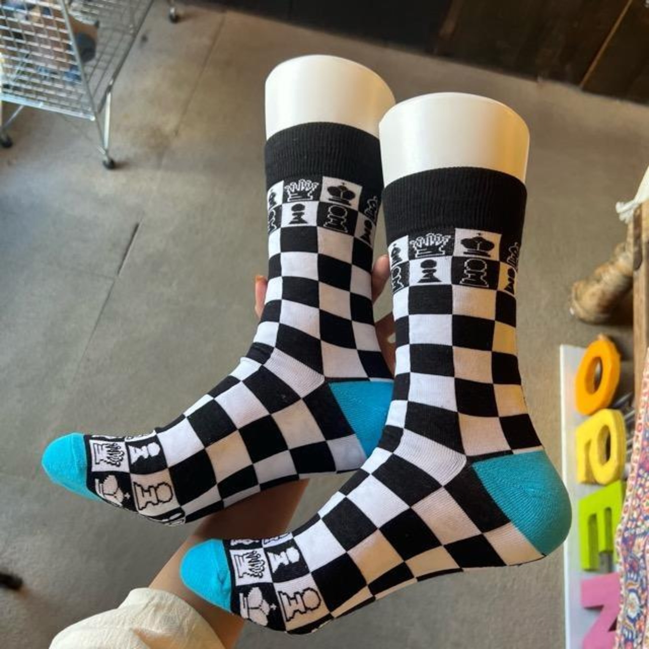 TOPANGA SOCKS Men's　Chess　靴下　メンズソックス　チェス　足元ファッション　プチギフト