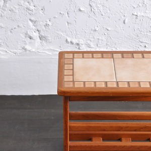 Teak Tile-Top Side Table / チーク タイルトップ サイドテーブル / 1806-0072