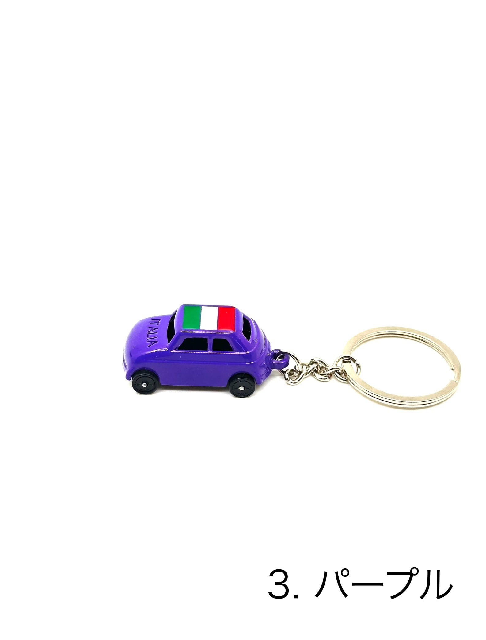 イタリア雑貨 FIAT500 TORINO キーホルダー | チンクエチェント博物館