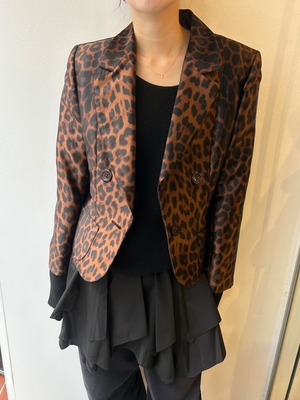 Yves Saint Lurent / vintage leopard pattern jacket.