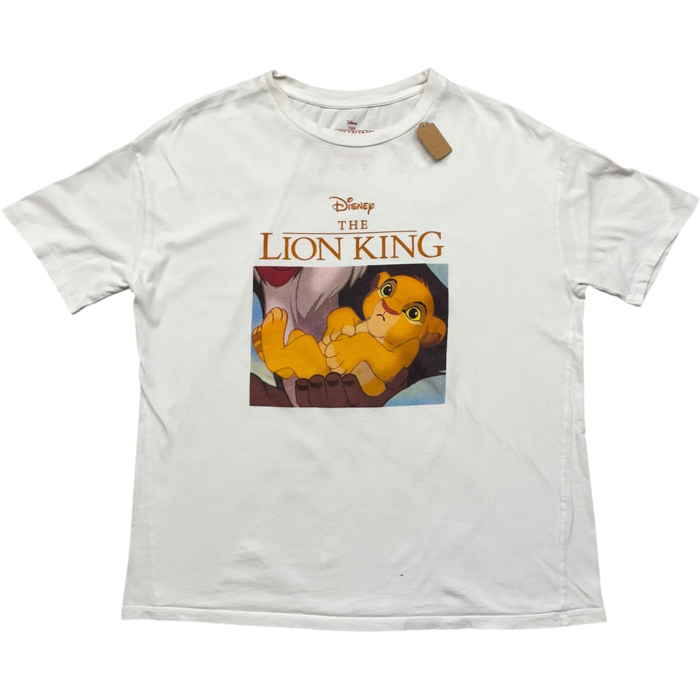 《M》 Disney ディズニー Tシャツ ライオンキング Tシャツ ホワイト no.8289