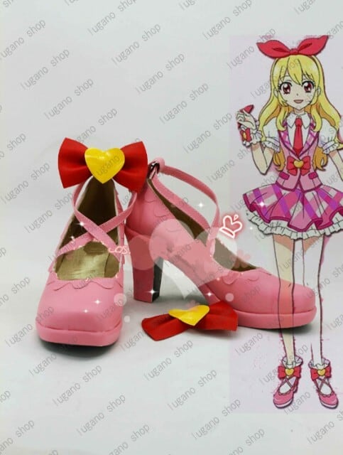 B243 アイカツ！アイドルカツドウ！ 星宮いちご 風 コスプレ専用靴