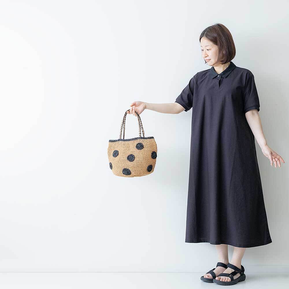 ENA KUAM ドットラウンドバッグ