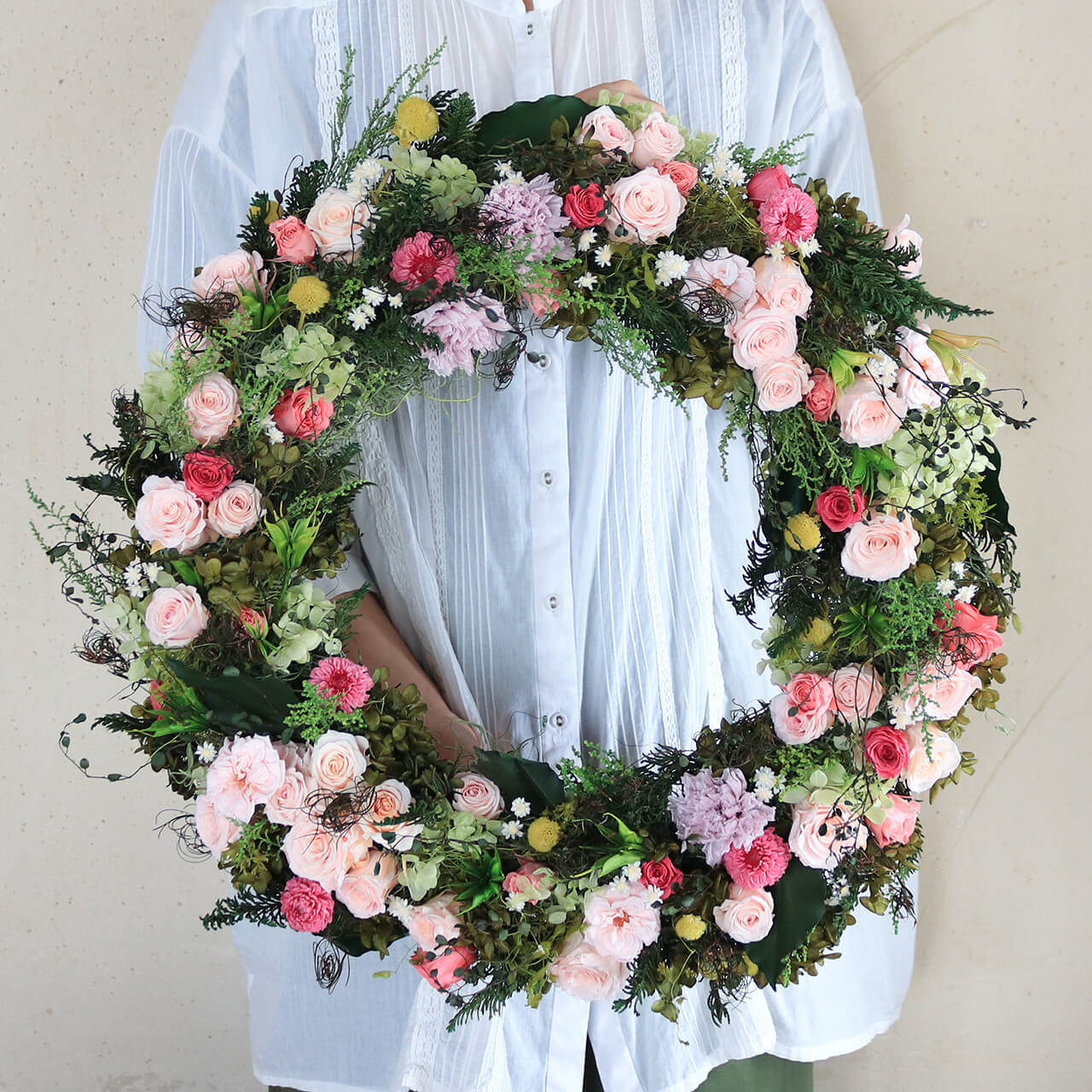 リース | 富良野 花七曜 | ドライフラワー リース スワッグ 焼菓子