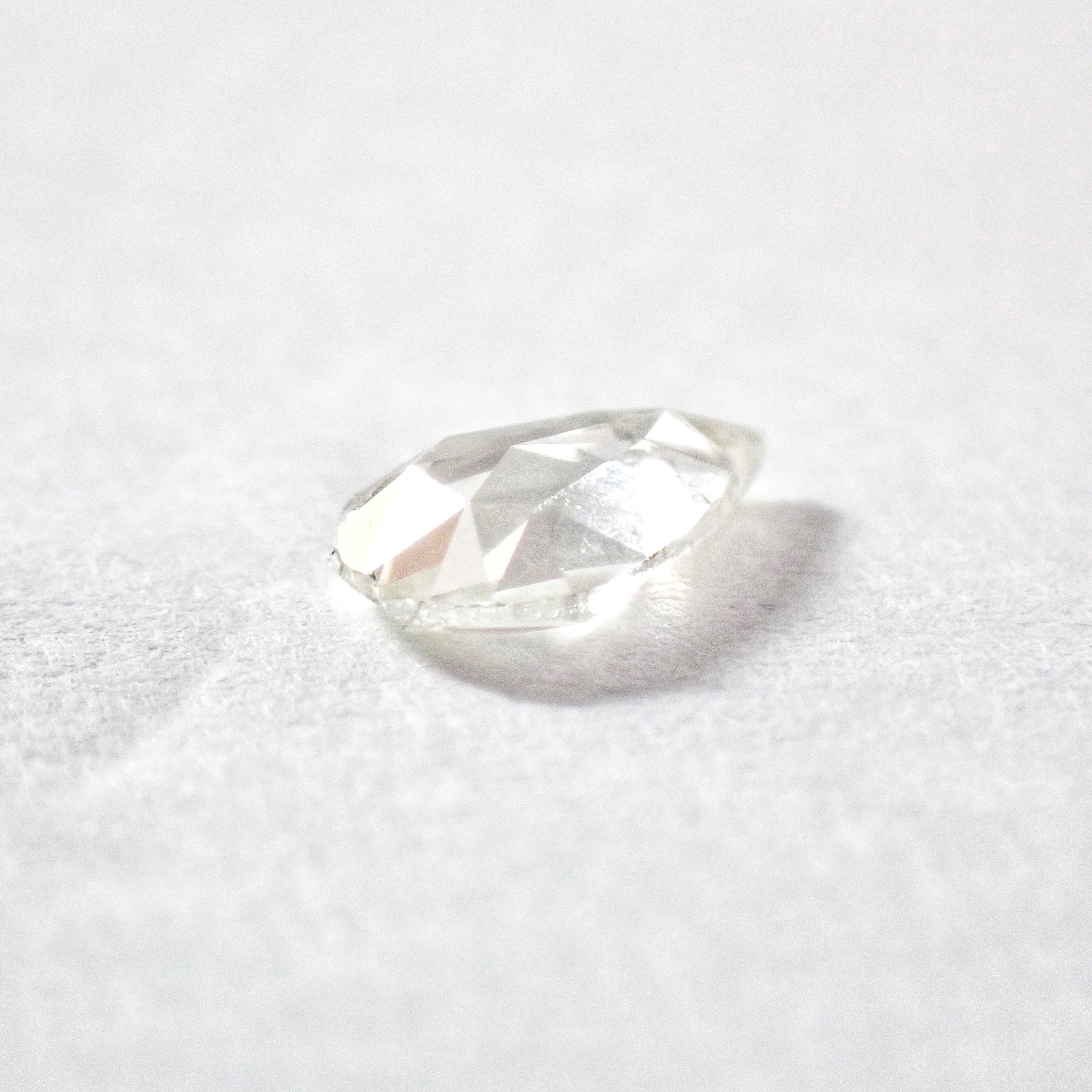 【希少】 ペアシェイプ ローズカット 0.392ct ダイヤ ダイヤモンド ルース 裸石 天然 ￼￼￼￼￼￼￼￼中央宝石研究所ソーティング