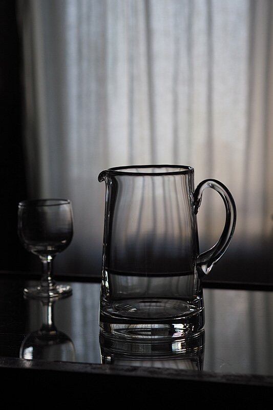 クリアな水差し-vintage glass pitcher | アンティーク.ヴィンテージ