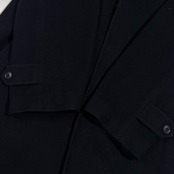 カシミヤ製 ANTONIO FUSCO アントニオフスコ ステンカラー コート/ブラック メンズ