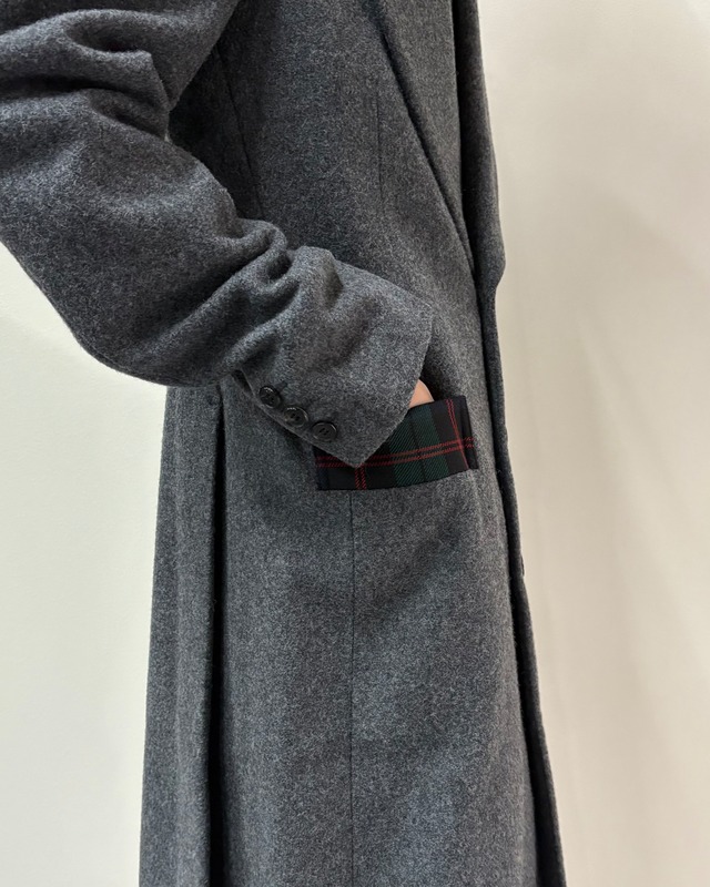 【AD2014/COMME des GARCONS HOMME PLUS】single breasted wool long coat