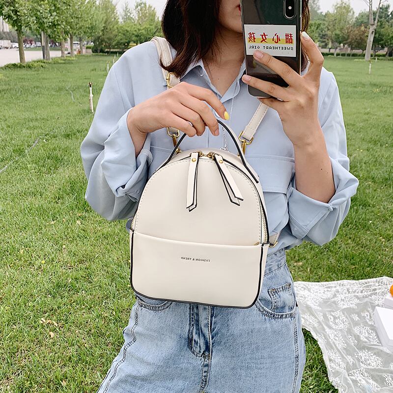 スモールバッグレディースバッグ2020人気の新しい波夏のファッションテクスチャ学生バックパックネット赤野生のバックパック Tiancai_Wing_Bag4456142