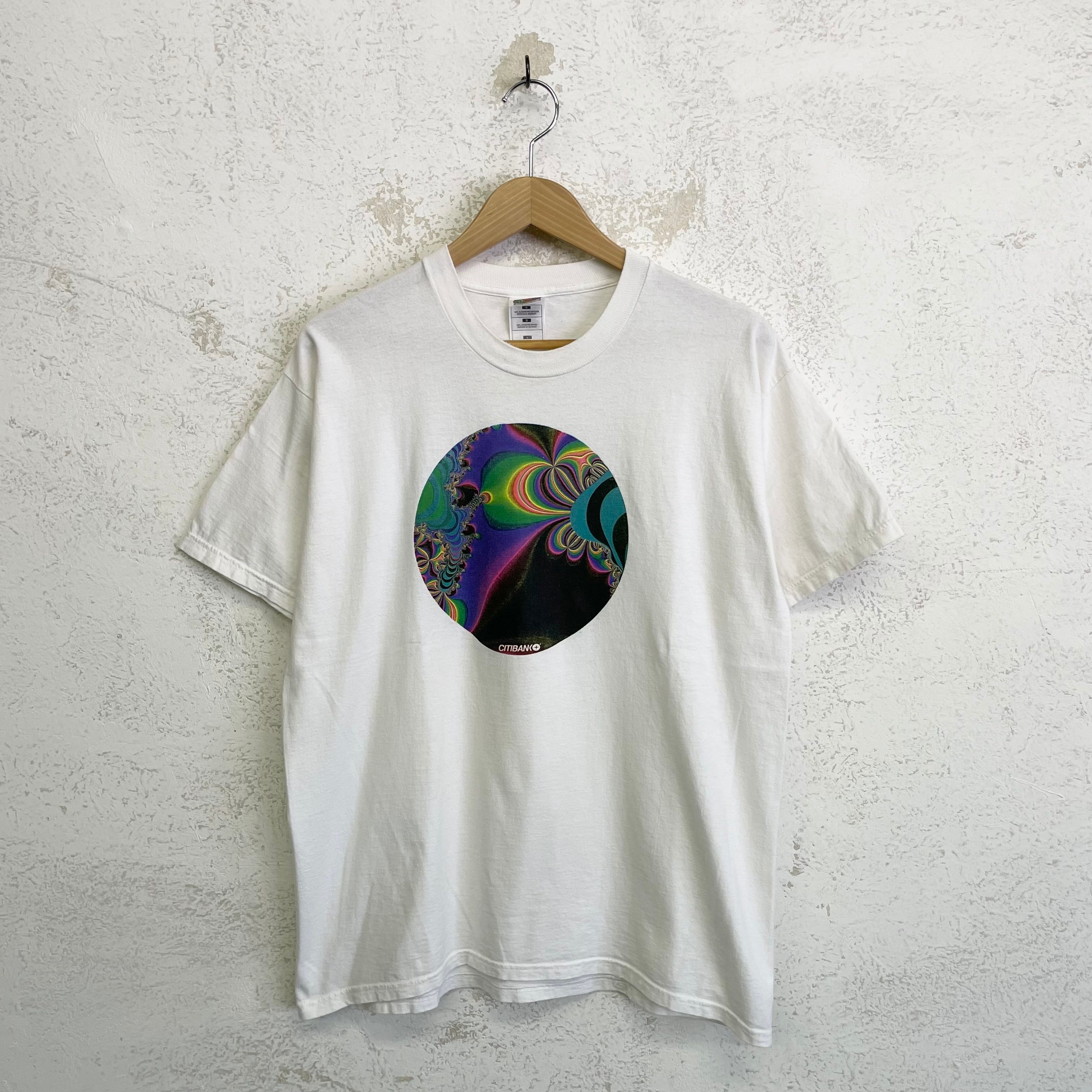 90's fractal art tee size/L フラクタル アートT | ANY
