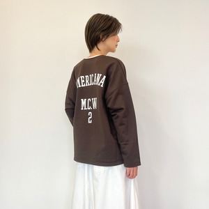 MICA&DEAL 【MICA×AMERICANA】"M.C.W" Vネックプルオーバー 0123309244