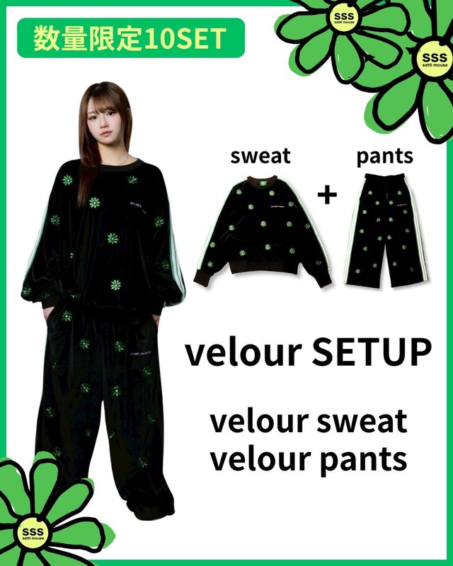 【数量限定】flower velour [SET UP] ¥1000off