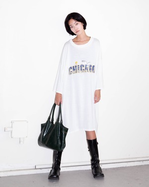 1980s Snoopy collegiate tee dress