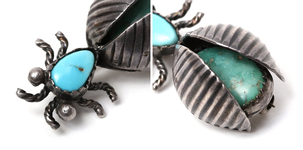 NAVAJO ナバホ 1930~40's Vintage Navajo Bug Silver Pins