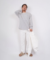 【#Re:room】COLOR STRIPED BIG LONG SLEEVE［REC742］