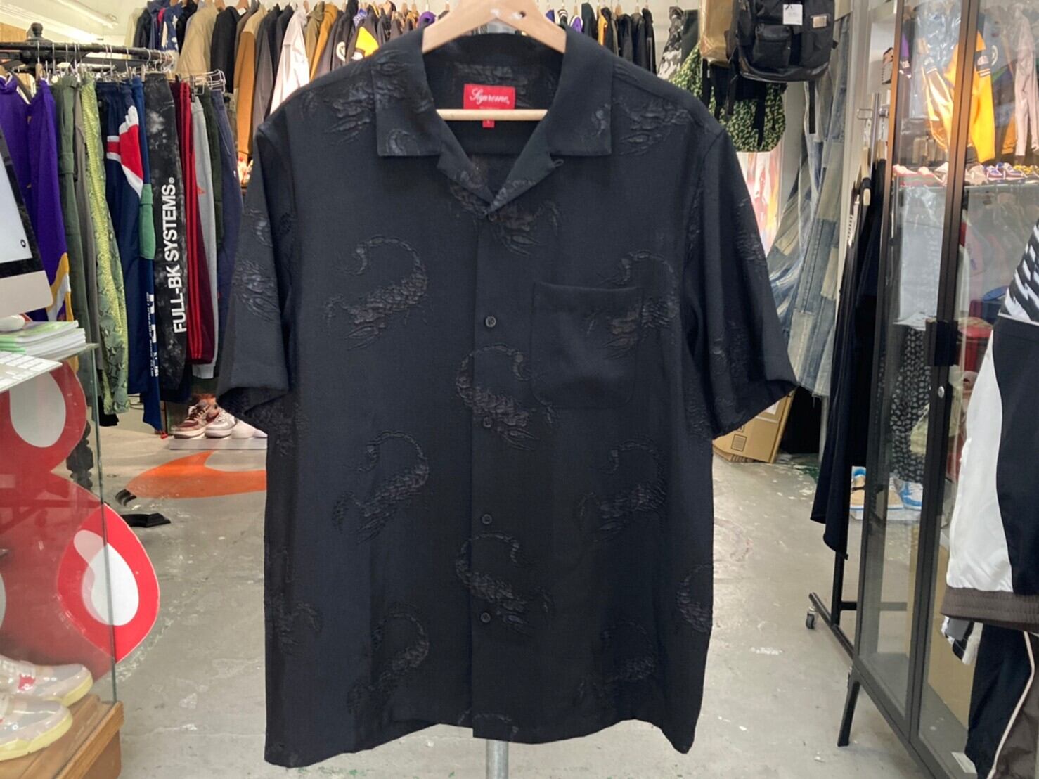 Supreme SCORPION JACQUARD SS SHIRT BLACK LARGE 30259 | BRAND ...