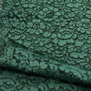 ★AM482◆3m◆ラスト1点‼◆インポート◆ポリエステルレーヨン高級コードレース生地◆グリーン