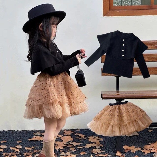 エレガントボタンケープトップス