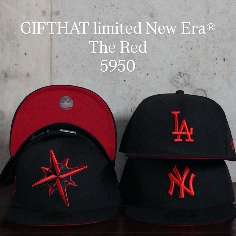 gifthat 別注　マリナーズ New Era 59FIFTY 734 gifthat別注】 NEW ERA 59FIFTY/5950 シアトル・マリナーズ -The Red